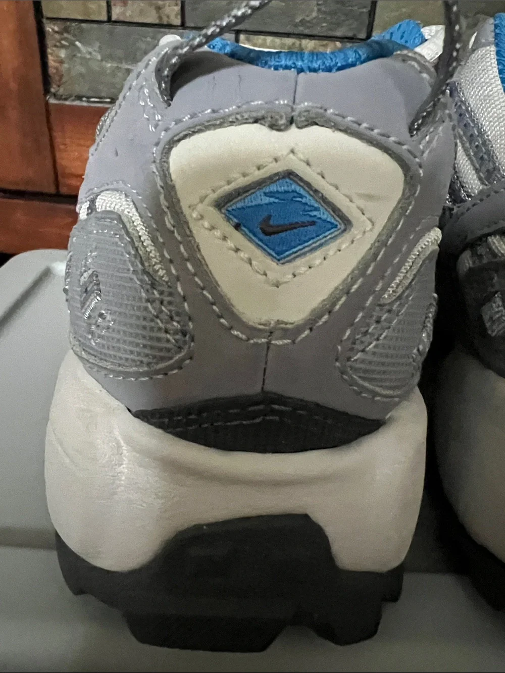 Nike Air Mesh Sneakers in Gray and Blue